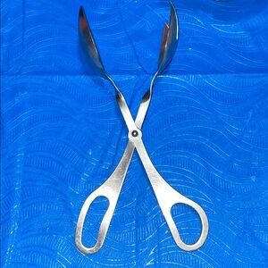 Stainless steel salad tongs